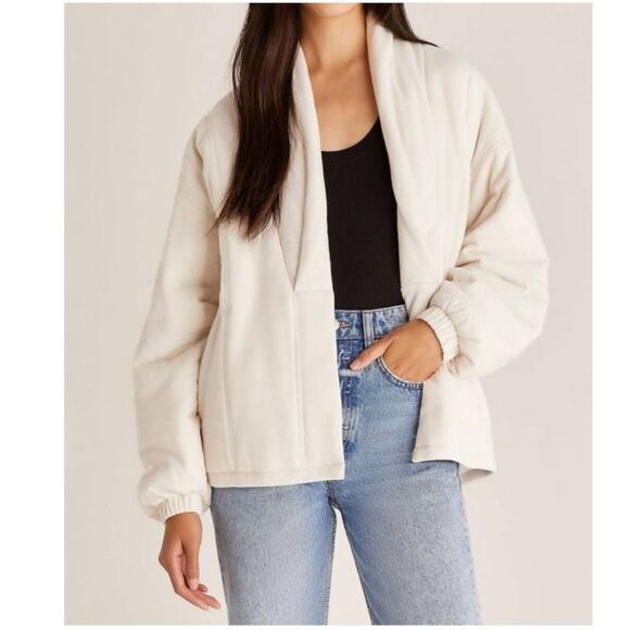 Z Supply Roz Jacket in Light Taupe - Picture 1 of 10